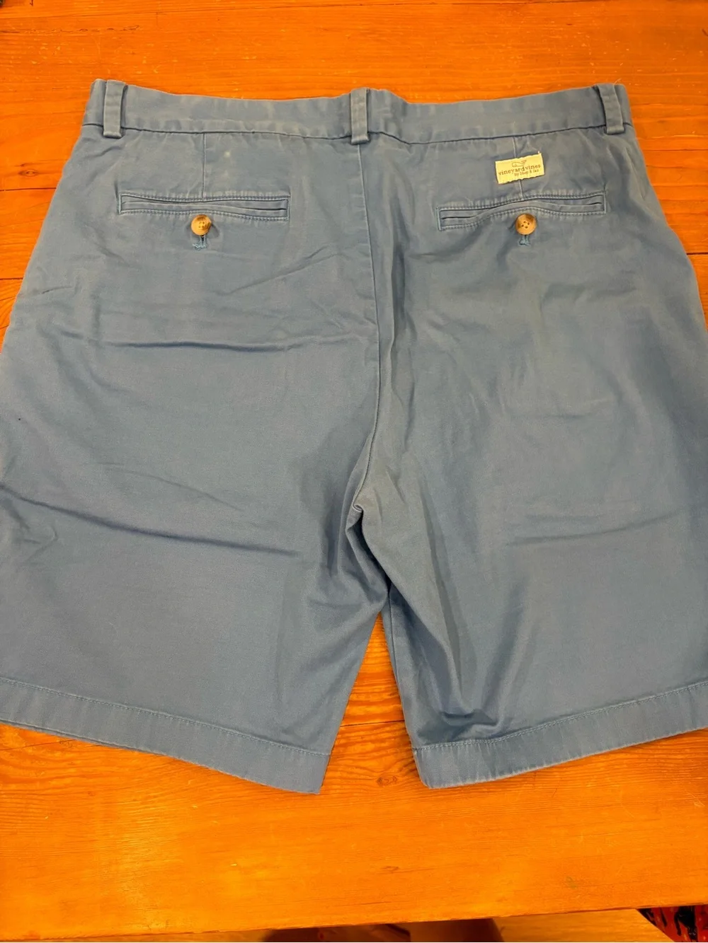 Vineyard Vines Men's Blue Flat Front Cotton Shorts size 33